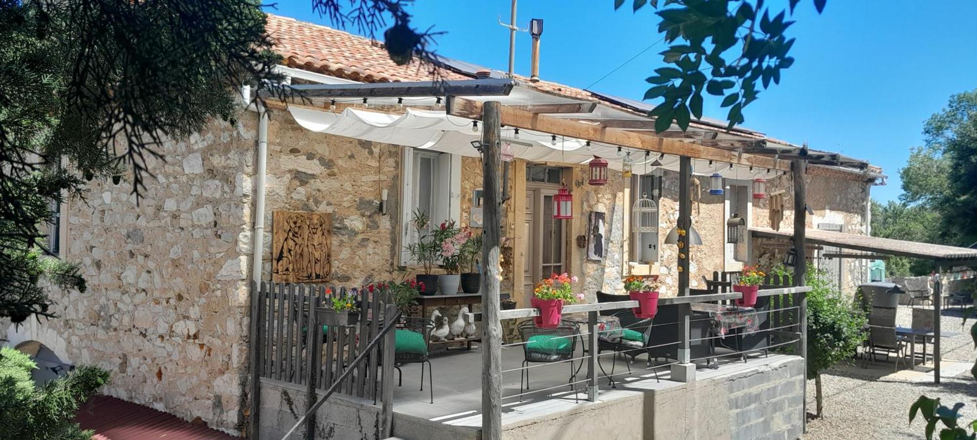 Sur La Bonnefooi Bed & Breakfast Prades-sur-Vernazobre Exterior photo