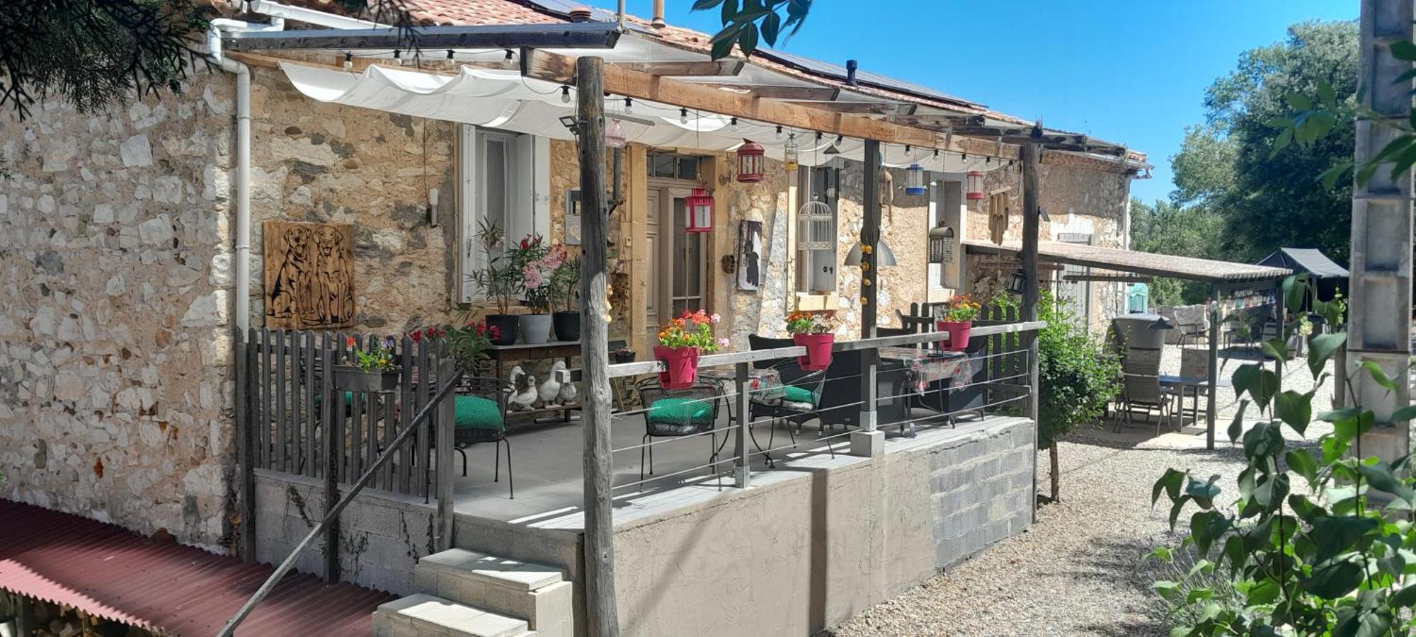 Sur La Bonnefooi Bed & Breakfast Prades-sur-Vernazobre Exterior photo